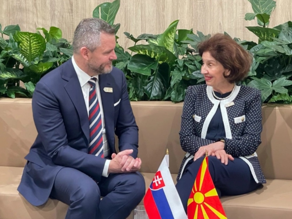 Петер Пелегрини, претседателот на Словачка во официјална посета на Македонија