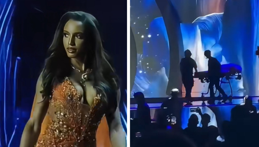 Мис Јамајка се опоравува откако падна од сцената и наскоро ќе биде пуштена од болница