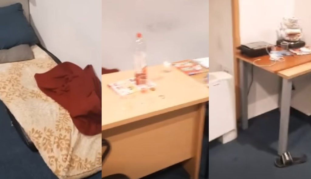 Импровизирани креветчиња во канцелариите на Министерството за односи меѓу заедниците (ВИДЕО)