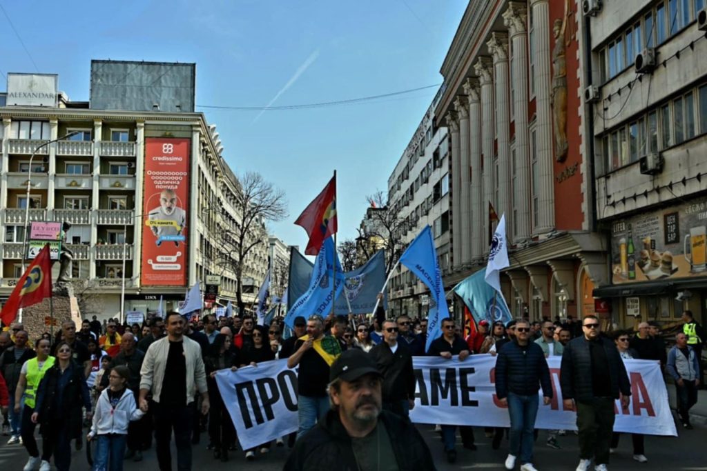 Протест на ССМ за минимална плата од 600 евра, ќе продолжат до исполнување на барањата