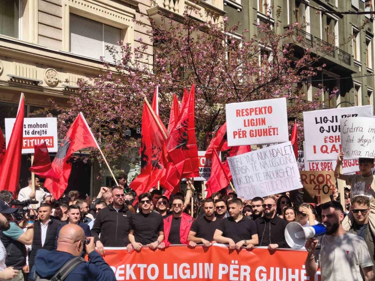 Студените Албанци денеска пак на протест