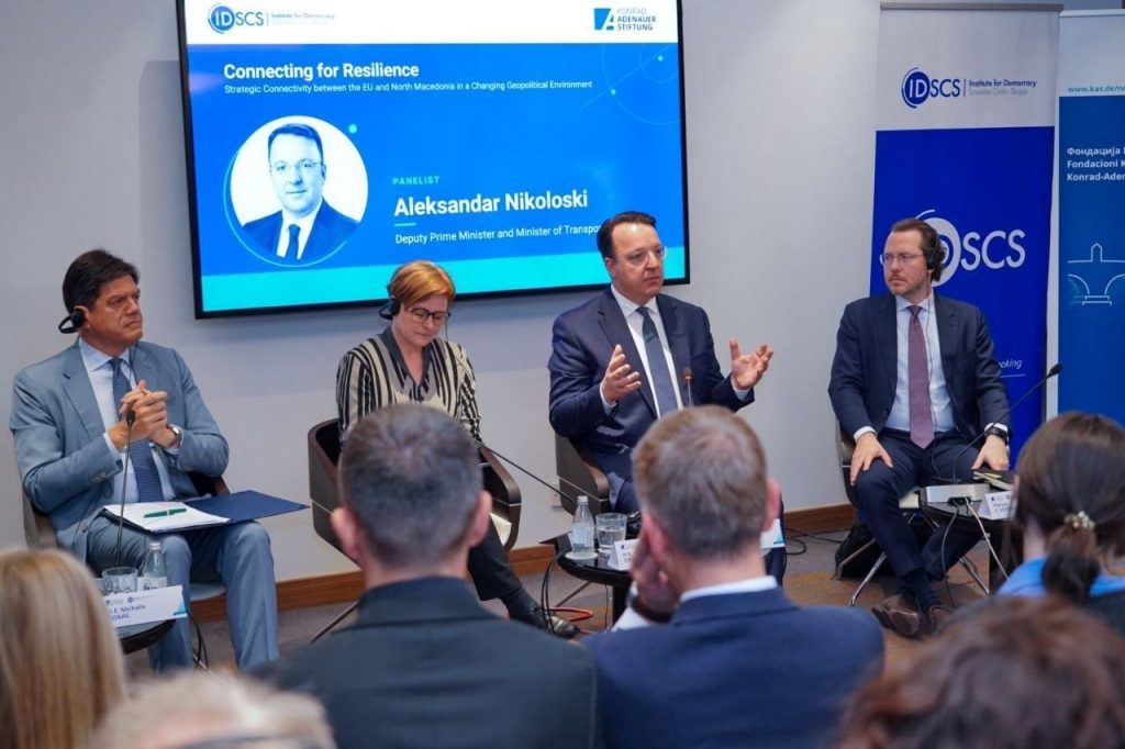 Николоски на настан во организација со Фондацијата Конрад Аденауер: Коридорот 8 и Коридорот 10 носат економски напредок и политичка стабилност